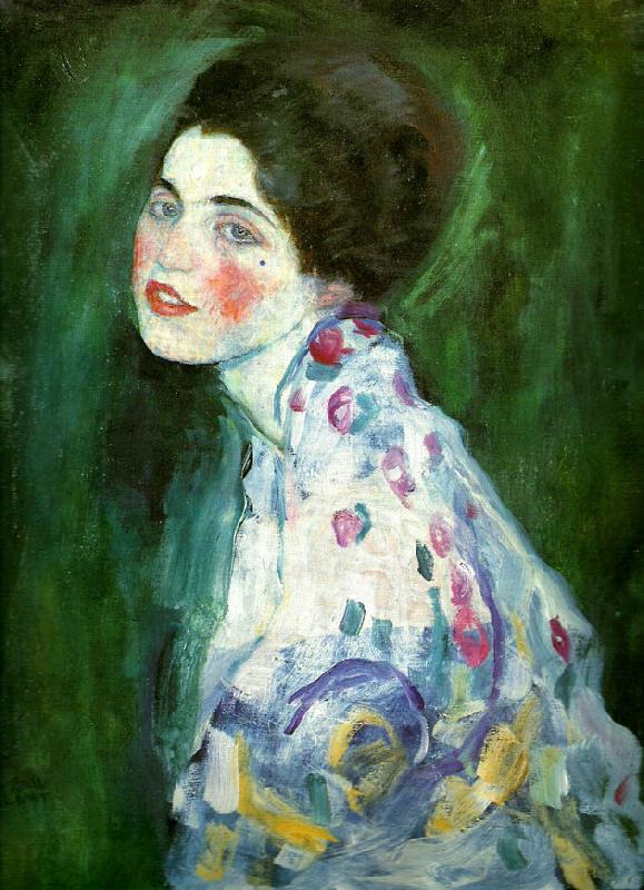 Gustav Klimt kvinnoportratt